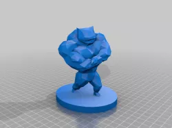 Low Poly Swole Bulbasaur