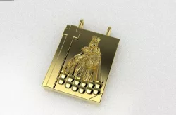 Mary Scapular Pendant 3D print model