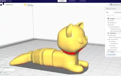 Mermaid cat / fish cat, articulated, cute, kawaii