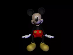 mickey seated