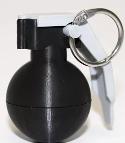 Mini Grenade Key Ring Holder