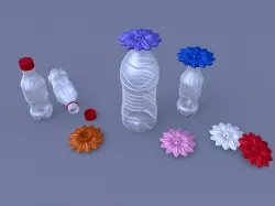 Mosquito trap with Flower Bottle Cap