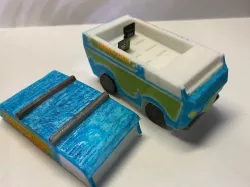 Mystery Machine Micro SD Card Holder