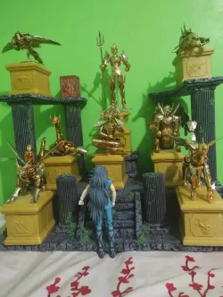 PEDESTALES MARINOS +JARRON POSEIDON+TRONO POSEIDON