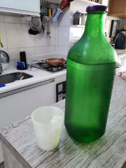 Pill taking glass
