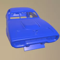 Plymouth Roadrunner NASCAR Richard Petty 1971 PRINTABLE CAR BODY
