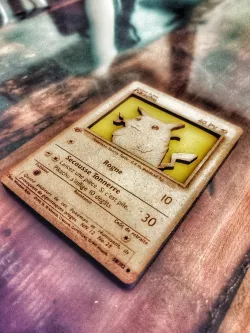 Pokemon Pikachu Laser Cut card