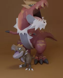 Pokemon - Tyrunt and Tyrantrum