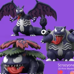 POKEMON - VENOM CHARIZARD VENUSAUR BLASTOISE