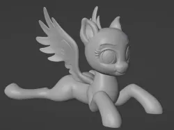 PONY LYING IN THE GROUND. PEGASUS CLOPED.
