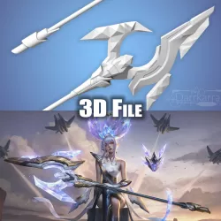Prestige Cyber Halo Janna League of Legends Fichiers STL