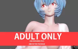 REI AYANAMI EVANGELION 3 NAKED HENTAI SEXY GIRL STATUE CUTE PRETTY ANIME CHARACTER NSFW 3d print