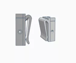RIS rail molle clip mount