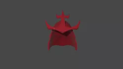 Samurai helmet model