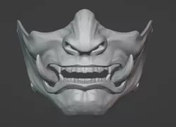 Samurai Oni Mask Minimalist version