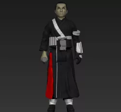 STAR WARS ROGUE ONE Chirrut Îmwe VINTAGE STYLE ACTION FIGURE FOR 3D PRINTING