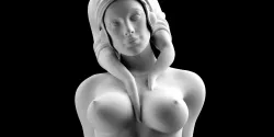 Star Wars Twilek Dancer Nude Bust Download 3D print model STL files statue figure video game digital pattern 3D printing Sculpture Art