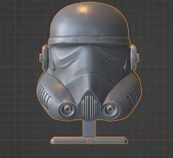 STORMTROOPER HELMET ON STAND
