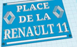 street sign renault 11