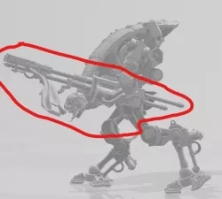 Taser lance arm for armiger to sydonian dragoon conversion