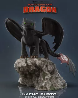 Toothless - How to train your dragon for 3d print model