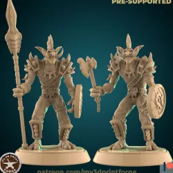 Troll Warrior with weapon swap spear or axe