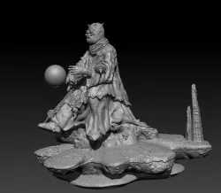 Tusken Raider Holding Krayt Dragon Egg