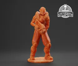 UAC Marine 01 Doom 3 Miniature STL