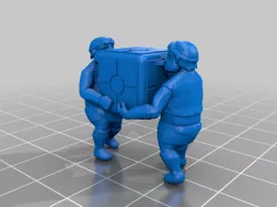 Ugnaughts with a box (star wars legion scale)