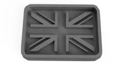UK Flag, Great Britain cookie biscuit cutter fondant