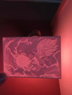 Vegeta final flash Card Lithophane