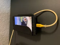 Wall phone holder