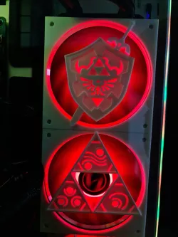 Zelda Tri-force 120mm Fan cover