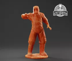 Zombie Hazmat Doom 3 Miniature STL