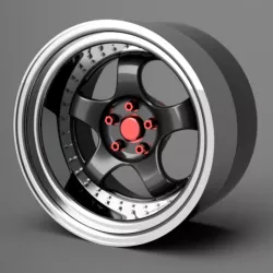 1/24 18" Work Meister S1 3P with Yokohama style tires