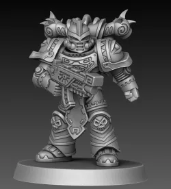 1K Hijos del Pulvo : Marines of Chaos (presupported)