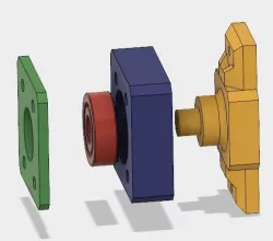 2020 profile 608ZZ rotating mount for 8mm linear slide bushing