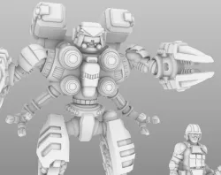 28mm WildCAT Tankhunter Combat Cyborg