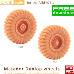 3D72ND - 1/76TH SCALE MATADOR DUNLOP WHEELS
