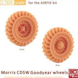 3D72ND - 1/76TH SCALE MORRIS CDSW GOODYEAR WHEELS