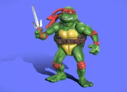 90s Bootleg TMNT Raphael - 3D SCAN