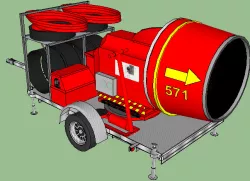 adjustable reversible fan firefighter
