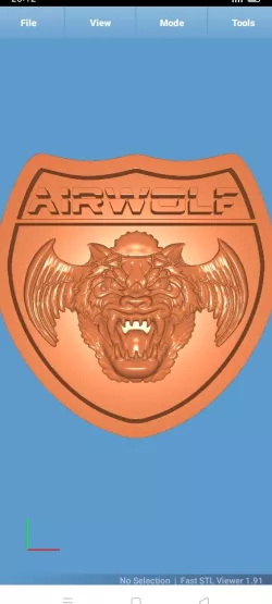 Airwolf/Supercopter/Lobodelaire wall plaque