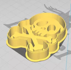 albator skull and crossbones cookie cutter