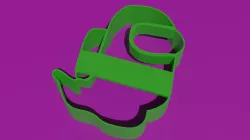 AMONG US GHOST COOKIE CUTTER