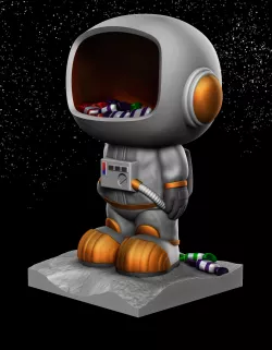 Astronaut Candy Pot
