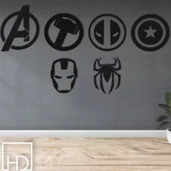 Avengers wall decoration by: HomeDetail