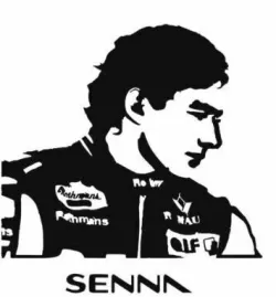 Ayrton Senna 2D Decoration