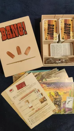Bang board game, BANG game box, packaging