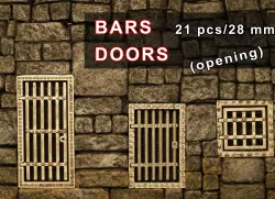 Bars Gothic doors set